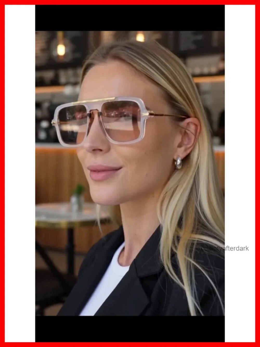 Vintage Oversized Pilot Sunglasses UV400 Protection Metal Frame